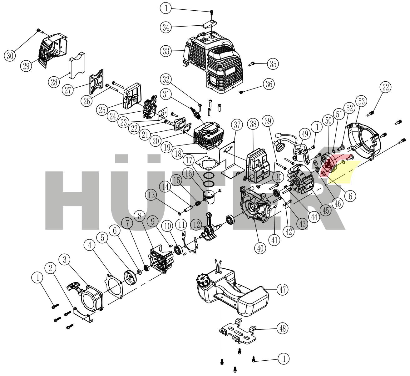 Двигатель 1E40F TPW 70/2/35